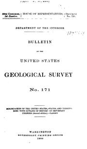 Cover of: Bulletin of the United States Geological Survey