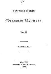 Cover of: Wentworth & Hill's Exercise Manuals