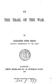 Cover of: On the trail of the war