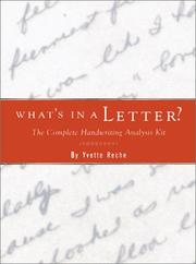 Cover of: What's in a Letter?: Handwriting Analysis Kit (Past & Present)