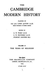 Cover of: The Cambridge Modern History by John Emerich Edward Dalberg Acton Acton , Ernest Alfred Benians , Adolphus William Ward, George Walter Prothero