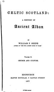 Cover of: Celtic Scotland: A History of Ancient Alban by William Forbes Skene