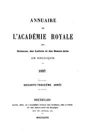 Cover of: Annuaire de l'Académie royale de Belgique =: Jaarboek van Koninklijke Belgische Academie by Académie Royale des Sciences, des lettres et des beaux-arts de Belgique