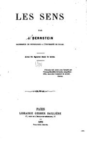 Les sens by Julius Bernstein
