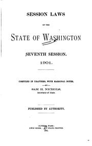 Session Laws of the State of Washington by Washington (State)