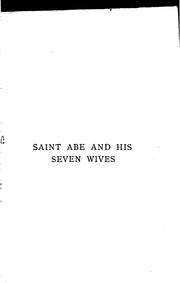 Saint Abe and His Seven Wives by Robert Williams Buchanan