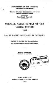 Cover of: Surface Water Supply of the United States.