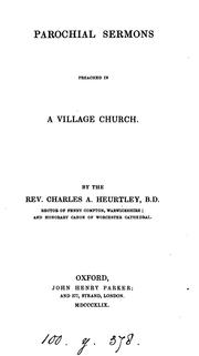 Cover of: Parochial sermons preached in a village church