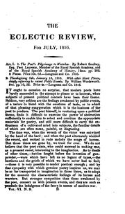 Cover of: The Eclectic Review by William Hendry Stowell, Jonathan Edwards Ryland, Samuel Stephenson Greatheed, Daniel Parken, Theophilus Williams, Josiah Conder , Thomas Price, Edwin Paxton Hood