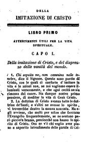 Cover of: Della Imitazione di Cristo di Tommaso da Kempis libri quattro