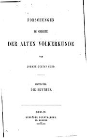 Cover of: Forschungen Im Gebiete Der Alten Volkerkunde