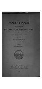 Cover of: Polyptyque de l'abbaye de Saint-Germain des Prés by Auguste Longnon , Saint-Germain-des -Prés (Abbey : Paris , France)