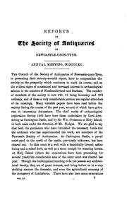 Cover of: Archaeologia Aeliana, Or, Miscellaneous Tracts Relating to Antiquity ... by Society of Antiquaries of Newcastle upon Tyne
