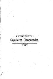 Cover of: Sepulcros blanqueados