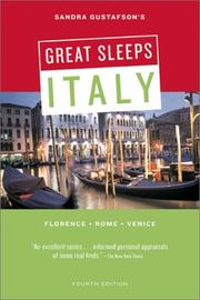 Cover of: Sandra Gustafson's Great Sleeps Italy by Sandra Gustafson, Sandra Gustafson