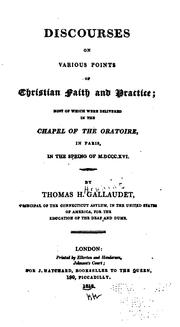 Cover of: Discourses on Various Points of Christian Faith and Practice: Most of which Were Delivered in ...