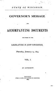 Cover of: Public Documents of the State of Wisconsin: Being the Reports of the Various ... by Wisconsin
