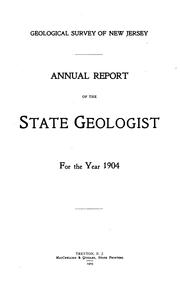 Cover of: Annual Report by New Jersey Geological Survey