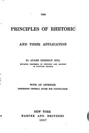 Cover of: Principles of Rhetoric ...