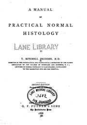 Cover of: A Manual of practical normal histology by Theophil Mitchell Prudden