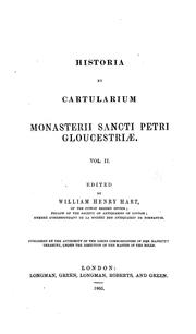 Cover of: Historia et cartularium monasterii Sancti Petri Gloucestriæ: Vol. 1 (Rerum ...