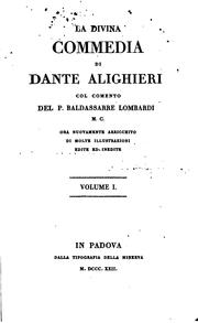 Cover of: La divina commedia by Dante Alighieri