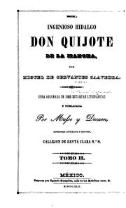 Cover of: El ingenioso Hidalgo Don Quijote de la Mancha by Miguel de Unamuno