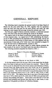 Annual report of the State Board of Health of Massachusetts. 1890 by No name