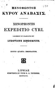 Cover of: Xenophontis Expeditio Cyri by Xenophon