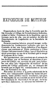 Cover of: Código de procedimientos civiles federales expedido en uso de la ...