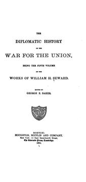 Cover of: The Works of William H. Seward