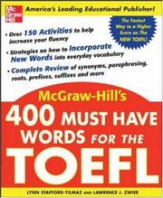 Cover of: 400 Must-Have Words for the TOEFL | Lynn Stafford-Yilmaz