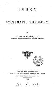 Cover of: Systematic Theology