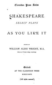 Cover of: As You Like it by William Shakespeare