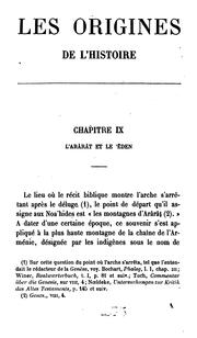 Cover of: Les Origines de L'Histoire by Francois Lenormant