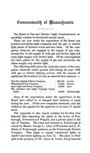 Annual Report of the Board of Gas and Electric Light Commissioners of the .. by Massachusetts Board of Gas and Electric Light Commissioners
