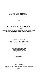 Cover of: Life and Letters of Joseph Story