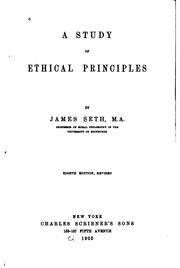 A Study of Ethical Principles by James Seth