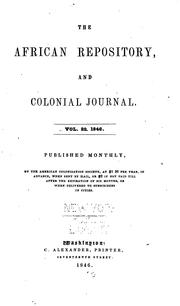 Cover of: The African Repository by American Colonization Society