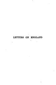 Cover of: Letters on England by Voltaire