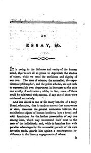 Cover of: An Essay on the Following Prize-question Proposed by the Royal Irish Academy