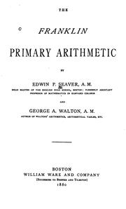 Cover of: Franklin Primary Arithmetic by Edwin P. Seaver