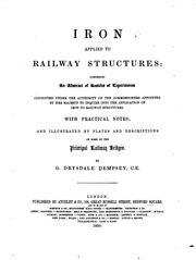 Cover of: Iron Applied to Railway Structures: Comprising an Abstract of Results of ...