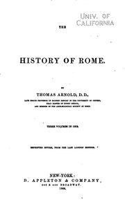 Cover of: The History of Rome