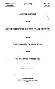 Cover of: Report of the Superintendent ... Showing the Progress of the Work