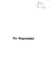 Cover of: Der Rangierbahnhof: Roman by Helene Böhlau