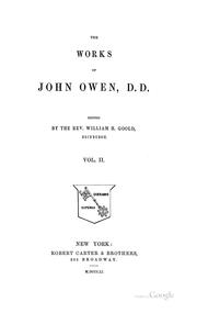 Cover of: The Works ... by John Owen