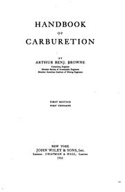 Handbook of Carburetion by Arthur Benjamin Browne