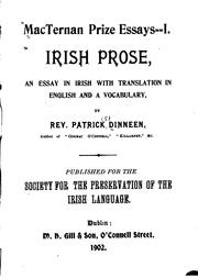 Cover of: Irish Prose: An Essay in Irish