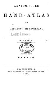 Cover of: Anatomischer Hand-Atlas zum Gebrauch im Secirsaal 5-6